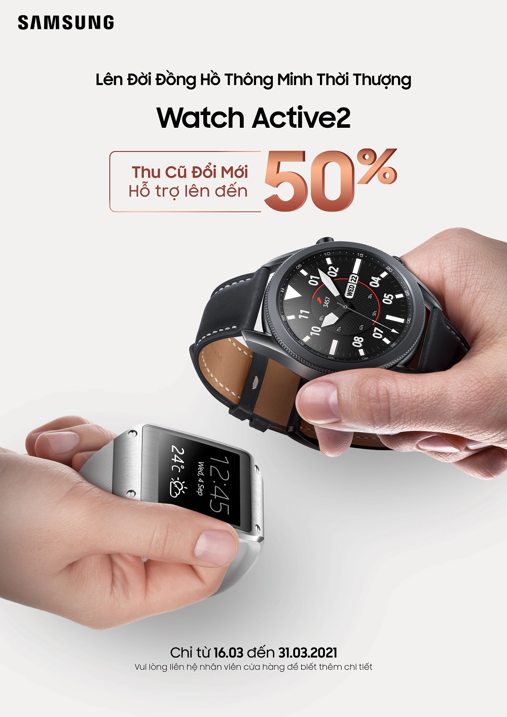 Lên đời Galaxy Watch mới không khó với chương trình 'Thu Cũ Đổi Mới', giảm đến 50%